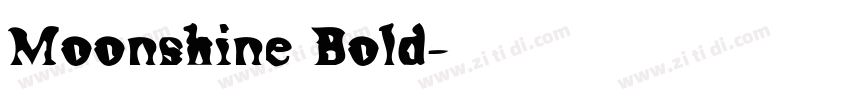 Moonshine Bold字体转换